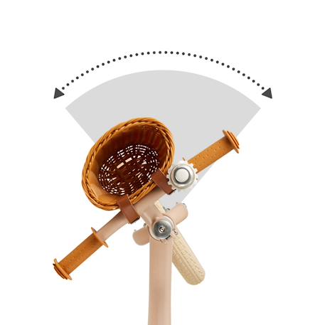 Draisienne Kinderkraft RAPID 2 x BIZUU avec Cadre en Magnésium Léger, Roues Increvables, Selle Réglable et Panier Beige+Bleu+Noir+Rosa+Vert 23 - vertbaudet enfant 