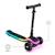 Trottinette RAKET Tricycle Pliable avec Roues LED RGB, Guidon Réglable et Frein à Pied Beige+Bleu+Noir+Rosa 16 - vertbaudet enfant 
