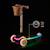 Trottinette RAKET Tricycle Pliable avec Roues LED RGB, Guidon Réglable et Frein à Pied Beige+Bleu+Noir+Rosa 2 - vertbaudet enfant 