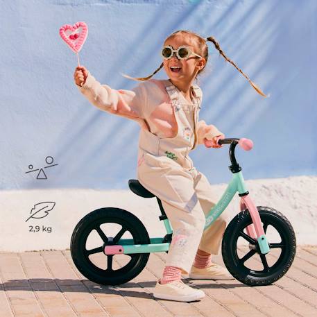 Draisienne 2WAY NEXT avec Selle et Guidon Réglables, Roues EVA Sans Gonflage, Cadre Léger 3 kg et EN 71-1 Bleu+Menthe+Noir+Rose+Vert 9 - vertbaudet enfant 
