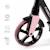 Trottinette Pliable Kinderkraft FREELY avec Guidon Réglable, Roues PU 20 cm, Roulements ABEC-7 et Suspension Avant Beige+Noir+Rose 16 - vertbaudet enfant 