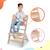 Chaise Haute Évolutive Kinderkraft ENOCK 2 en 1 avec Assise Réglable, Repose-Pieds Ajustable et Bois de Hêtre Massif Beige+Blanc+Blanc/bois+Bleu marine+Bois naturel+Gris+Gris / bois+Marron+Noir 27 - vertbaudet enfant 