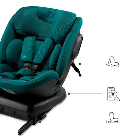 Siège Auto XPEDITION 3 i-Size 40-150 cm avec Rotation 360° EASY SPIN, H-GUARD+, SPS+, EASY GROW et EPP Beige+Gris+Noir+Vert 23 - vertbaudet enfant 