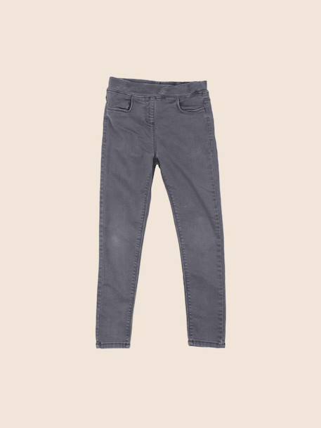 Jegging - 8 ans Gris 1 - vertbaudet enfant 