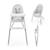 Chaise haute bébé DINNLY pliable évolutive 2 en 1 harnais 5 points plateau assise confortable Grey 1 - vertbaudet enfant 