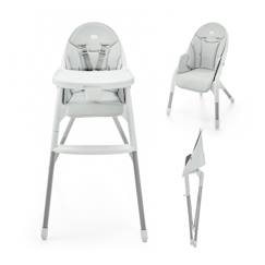 Puériculture-Chaise haute, réhausseur-Chaise haute bebe pliante avec ceinture 5 points