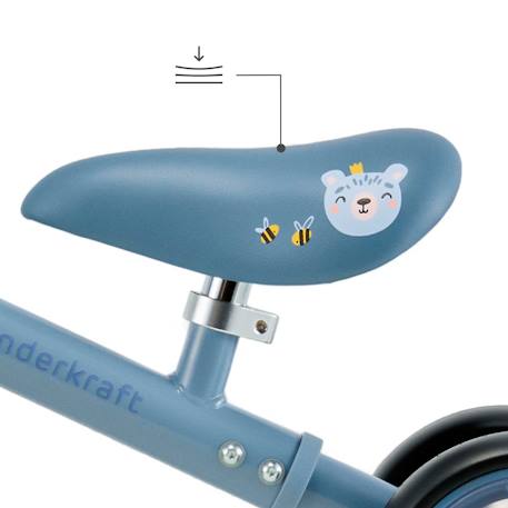 Draisienne Kinderkraft CUTIE FLASH à 4 Roues avec Lumières RGB, Selle Réglable, Roulements ABEC-7 et Cadre Acier Beige+Bleu+Rose+Vert 10 - vertbaudet enfant 