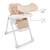 Chaise Haute Bébé TUMMIE 2 en 1 avec Fonction Transat, Réglage 7 Hauteurs, Double Plateau et Pliage Compact Beige+Gris+Vert 5 - vertbaudet enfant 