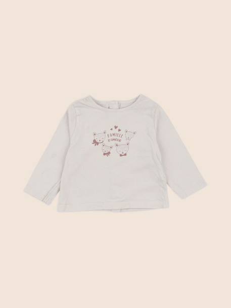 Tee-shirt - 6 mois Beige 1 - vertbaudet enfant 