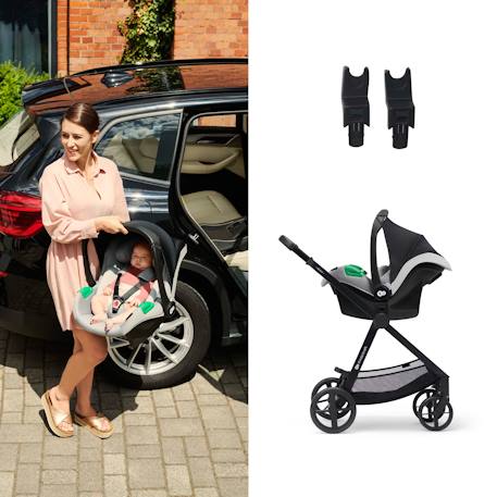 Poussette NEWLY 4 en 1 avec Siège 2 en 1 Transformable, MINK PRO i-Size, Travel System et Pliage Facile Beige+Gris+Noir 5 - vertbaudet enfant 