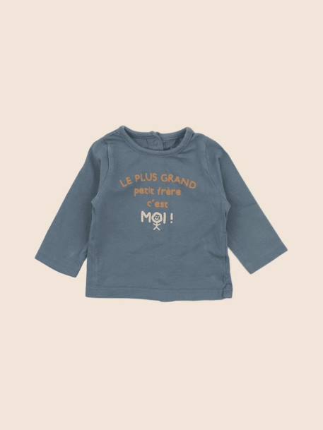 Tee-shirt - 3 mois Bleu 1 - vertbaudet enfant 