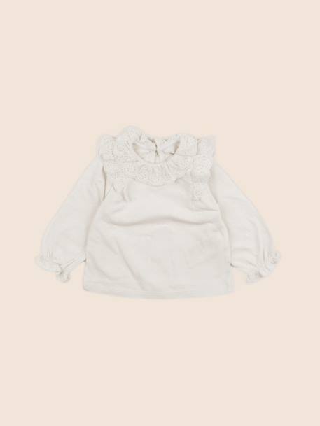 Tee-shirt - 6 mois Beige 1 - vertbaudet enfant 