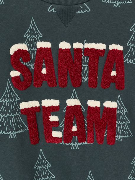 Sweat de Noël garçon vert foncé 5 - vertbaudet enfant 