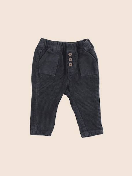 Pantalon - 6 mois Gris 1 - vertbaudet enfant 