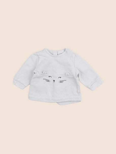 Sweat - 3 mois Gris 1 - vertbaudet enfant 