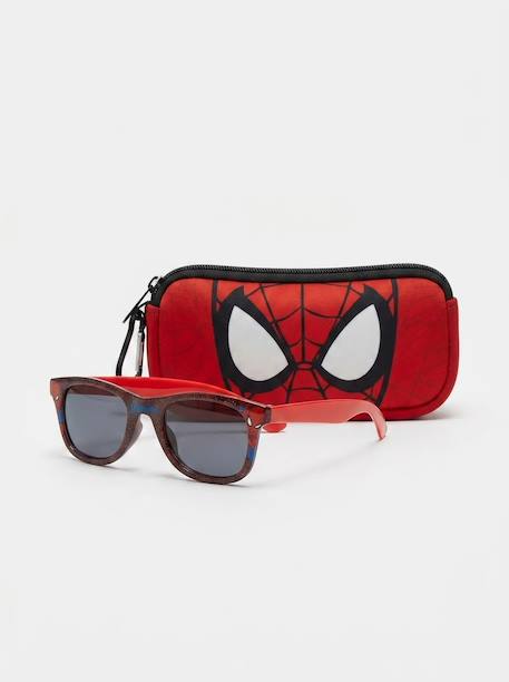 Lunettes de soleil spiderman enfant avec étui assorti Rouge et bleu 3 - vertbaudet enfant 