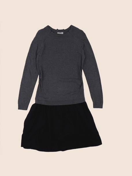 Robe grossesse - 34 à 36 Gris, noir 1 - vertbaudet enfant 