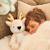 Peluche bouillotte faon rose Rose 1 - vertbaudet enfant 