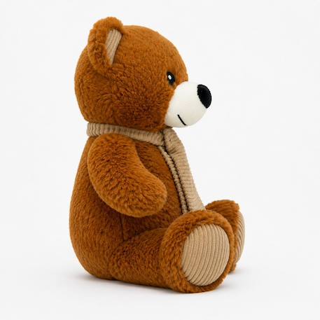 Peluche bouillotte ours marron Marron 3 - vertbaudet enfant 
