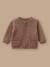 Cardigan bébé avec laine Sucre brun 1 - vertbaudet enfant 
