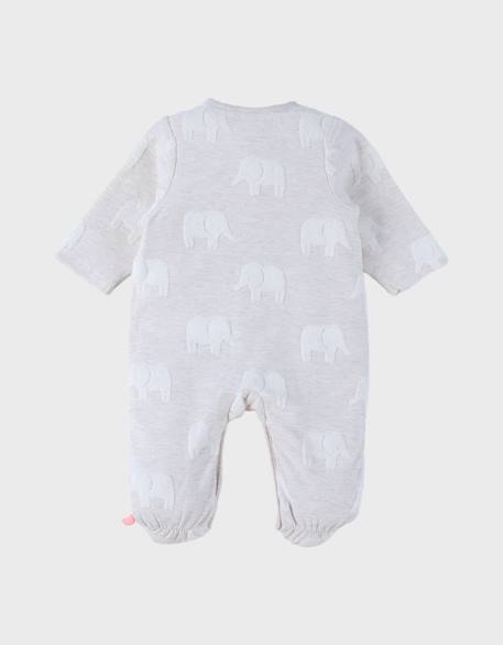 Pyjama bébé coton jacquard Beige 4 - vertbaudet enfant 