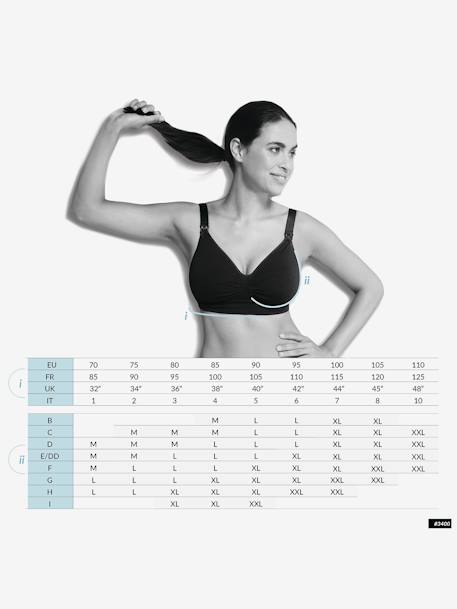 Soutien-gorge rembourré grossesse et allaitement sans coutures Carri-gel noir 5 - vertbaudet enfant 