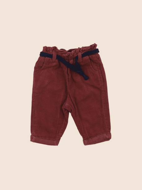 Pantalon - 3 mois Rouge 1 - vertbaudet enfant 