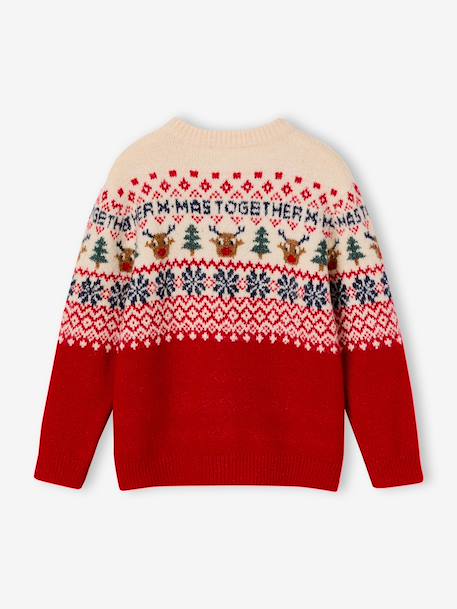 Pull de Noël manches longues Capsule Famille rouge 4 - vertbaudet enfant 