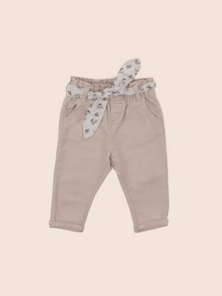 Jean - 9 mois Beige 1 - vertbaudet enfant 