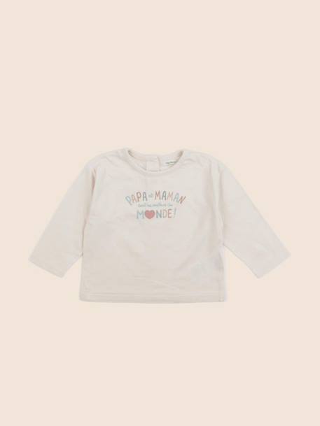 Tee-shirt - 12 mois Beige 1 - vertbaudet enfant 