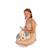 Peluche - peluche chien allongé douceur crème oreilles grises - 50 cm Beige 4 - vertbaudet enfant 