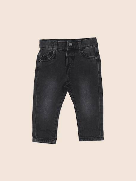 Jean - 9 mois Beige, noir 1 - vertbaudet enfant 