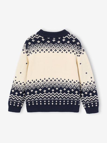 Pull de Noël garçon marine 6 - vertbaudet enfant 
