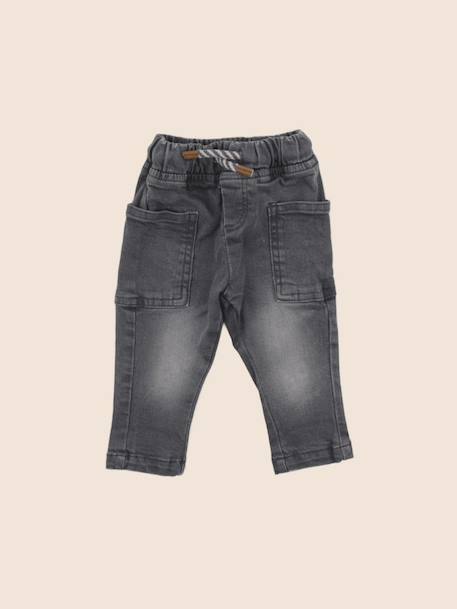 Jean - 3 mois Gris 1 - vertbaudet enfant 