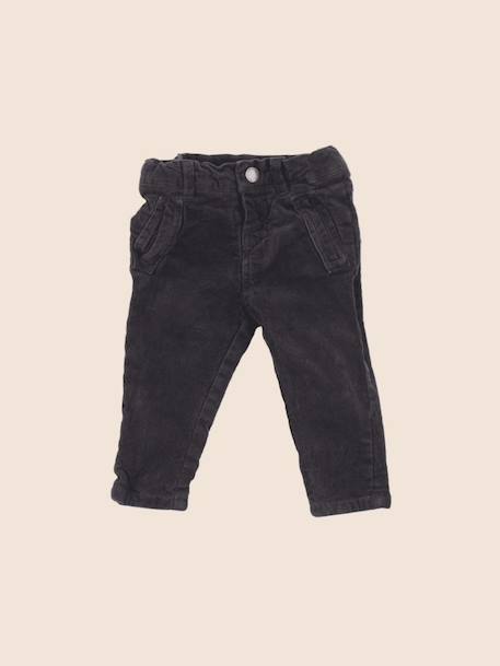 Pantalon doublé - 3 mois Gris 1 - vertbaudet enfant 