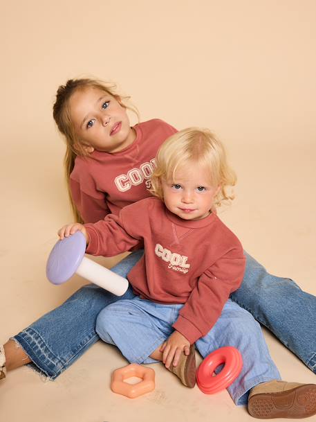 Sweat bébé manches longues terracotta 6 - vertbaudet enfant 