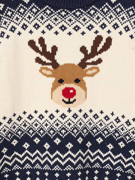 Pull de Noël garçon marine 7 - vertbaudet enfant 