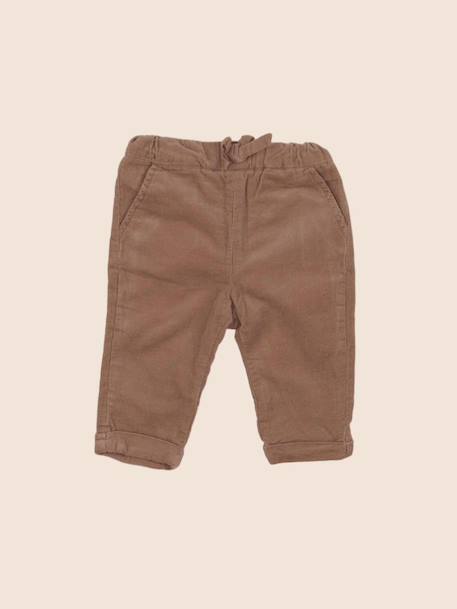 Pantalon doublé - 6 mois Marron 1 - vertbaudet enfant 