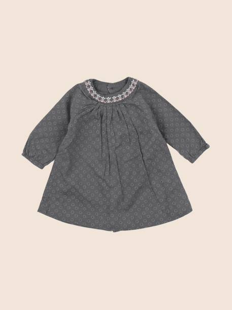 Robe - 6 mois Gris 1 - vertbaudet enfant 