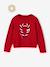 Coffret Noël fille pull jacquard et accessoire écru+rose pâle+rouge 16 - vertbaudet enfant 