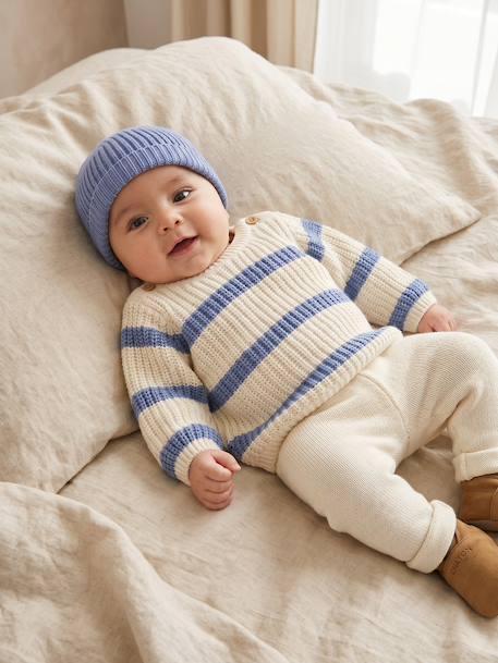 Ensemble 3 pièces naissance garçon bleu 2 - vertbaudet enfant 