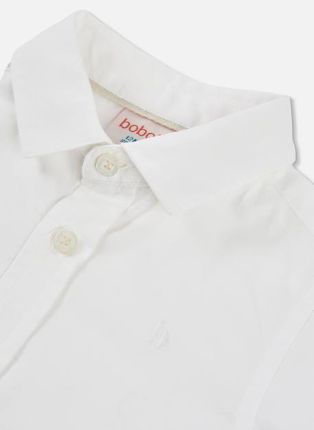 Chemise oxford garçon manches longues Blanc 4 - vertbaudet enfant 