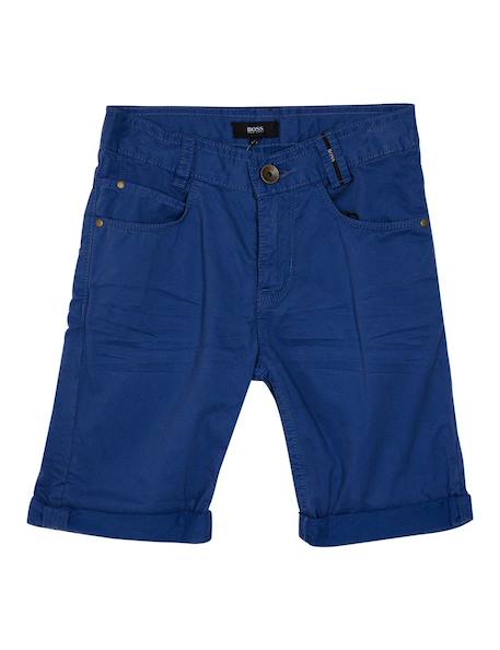 Short, bermuda garçon enfant en coton Bleu marine 1 - vertbaudet enfant 