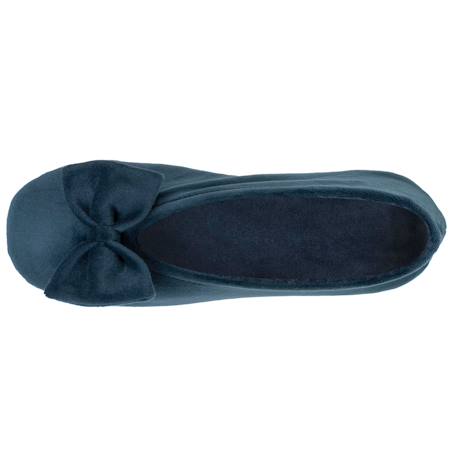 Chaussons ballerines ultra confortables, semelle en cuir, détail grand nœud Aubergine+Bleu canard+Bleu canardfleurs+Girafe+Gris chiné clair+Ivoire+Rayure marinière+Rayuresbleues+Rouge+Sauge+Vert d'eau 9 - vertbaudet enfant 