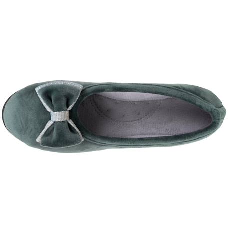 Chaussons ballerines souples, ultra confortables et légers, confort technologie everywear Bleu canardfleurs+Grisirisé+Léopard+Rayuresbleues+Sauge+Sauge noeud irisé+Taupe 33 - vertbaudet enfant 