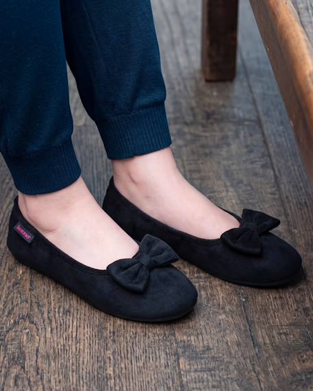 Chaussons ballerines semelle ultra-souple, confortables, semelle à mémoire de forme Léopard+Marine+Noir 14 - vertbaudet enfant 