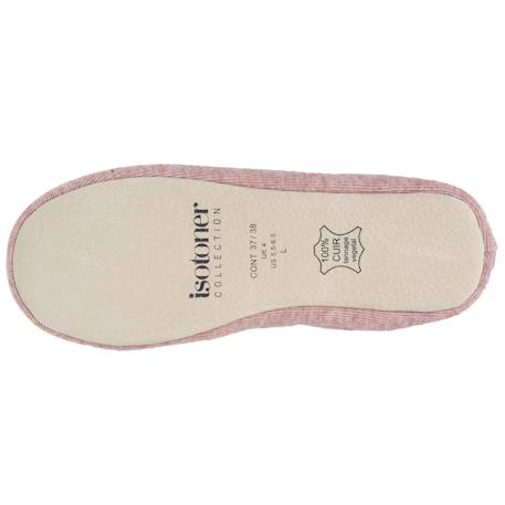 Chaussons ballerines ultra confortables, semelle en cuir, détail grand nœud Rose chiné 5 - vertbaudet enfant 