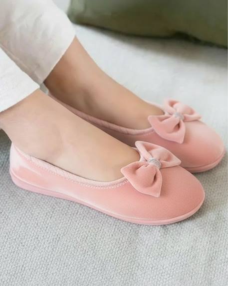 Chaussons ballerines microvelours semelle ergonomique mousse à mémoire forme Blush+Marine+Noir 2 - vertbaudet enfant 