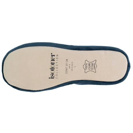 Chaussons ballerines ultra confortables, semelle en cuir, détail grand nœud Aubergine+Bleu canard+Bleu canardfleurs+Girafe+Gris chiné clair+Ivoire+Rayure marinière+Rayuresbleues+Rouge+Sauge+Vert d'eau 11 - vertbaudet enfant 