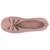 Chaussons ballerines ultra confortables, semelle en cuir, détail grand nœud Rose chiné 3 - vertbaudet enfant 